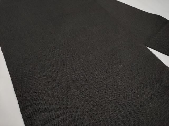 平和屋本店■極上　本場黄八丈　黒八丈　紬　八寸名古屋帯　逸品　CYAA2976s5