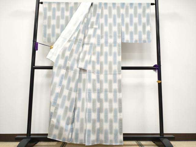 平和屋着物■極上　夏物　明石ちぢみ　吉祥間道　逸品　未使用　CYAA2991s5