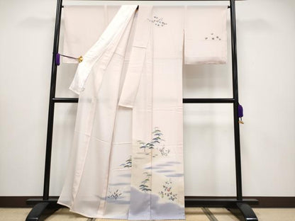 平和屋本店＊極上 夏物 京友禅の人間国宝 上野為二 訪問着 紗 霞枝花文 暈し染め 虹色地 逸品 未使用 CYAA2992s5