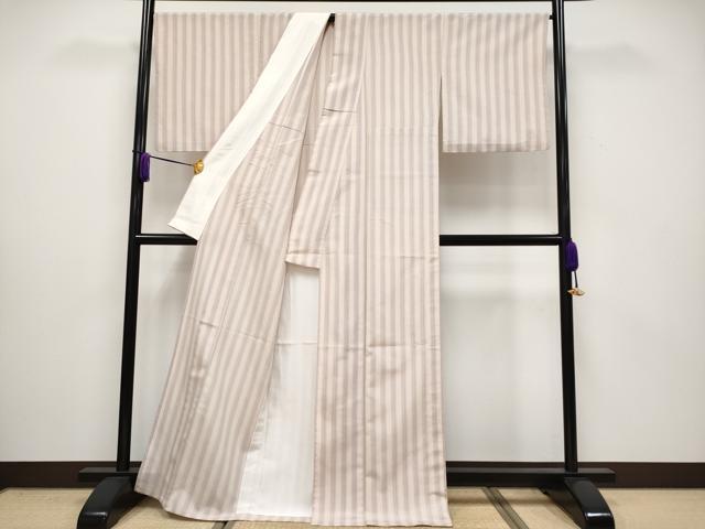 平和屋着物▽極上 お召 単衣 間道 逸品 CYAA2993s5
