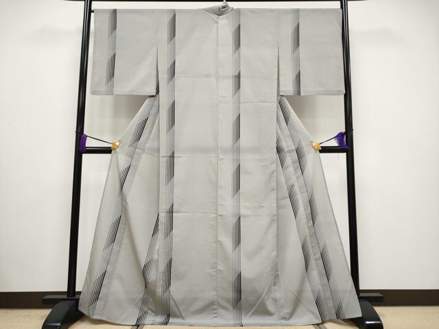 平和屋着物＊極上 夏物 明石ちぢみ 間道 潤色 逸品 CYAA2995s5