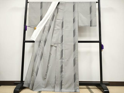 平和屋着物＊極上 夏物 明石ちぢみ 間道 潤色 逸品 CYAA2995s5