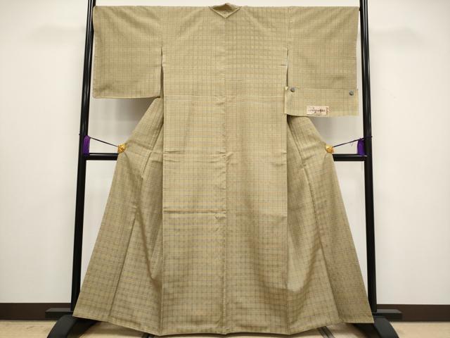 平和屋本店■極上　本場与那国花織　草木染　手織　ミトフ染　村本百合子作　証紙付き　逸品　未使用　CYAA3008s5