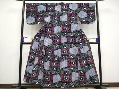 平和屋着物∴極上 夏物 浴衣 有松鳴海絞り 花繋ぎ 綿 逸品 CYAA3014s5