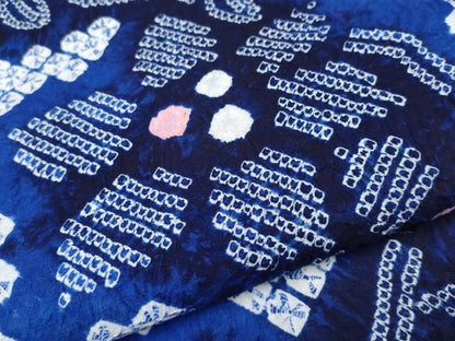 平和屋着物∴極上 夏物 浴衣 有松鳴海絞り 枝花文 綿 逸品 未使用 CYAA3017s5
