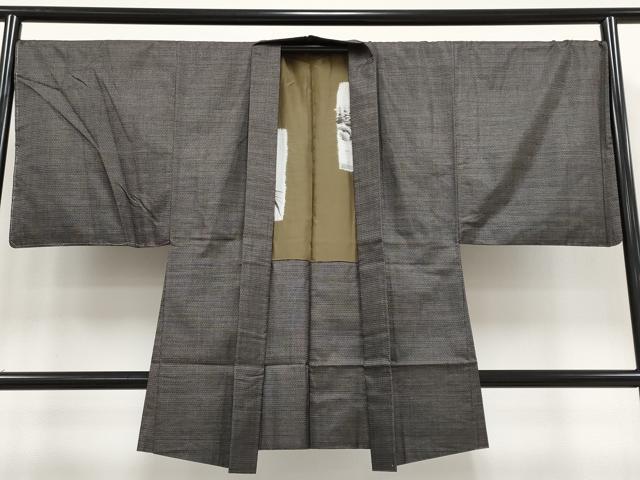 平和屋着物●極上　男性　本場大島紬　アンサンブル　キングサイズ　100亀甲　総詰め　証紙付き　逸品　未使用　CYAA3025s5