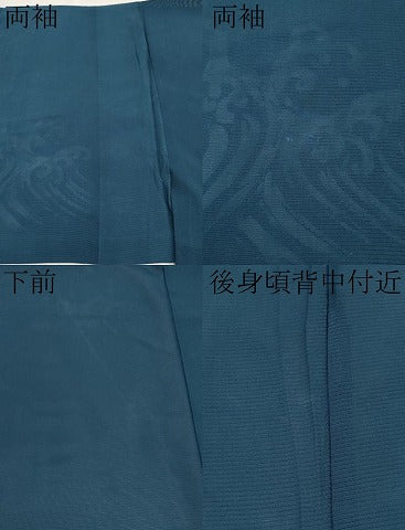 平和屋本店＊極上 夏物 男性 訪問着 キングサイズ 絽 手描き 鯉の滝登り 金彩 褐返色地 逸品 CYAA3041s5
