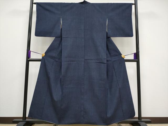 平和屋着物●極上 本場結城紬 重要無形文化財 縞 証紙付き 逸品 CYAA3045s5