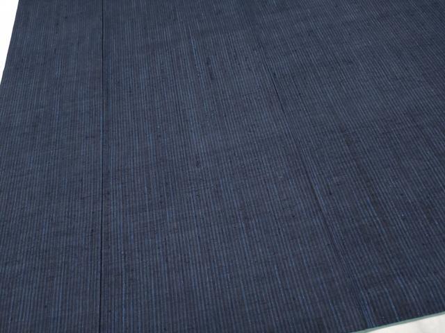 平和屋着物●極上 本場結城紬 重要無形文化財 縞 証紙付き 逸品 CYAA3045s5