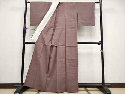 平和屋着物▽極上 本場結城紬 重要無形文化財 単衣 色無地 鴇浅葱色地 逸品 未使用 CYAA3061s5