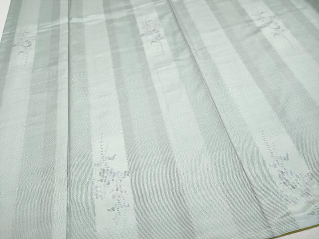 平和屋着物●極上　本場大島紬　白大島　草木色泥染　沙絵麗　手絣　枝花文　大山謹製　証紙付き　逸品　未使用　CYAA3063s5