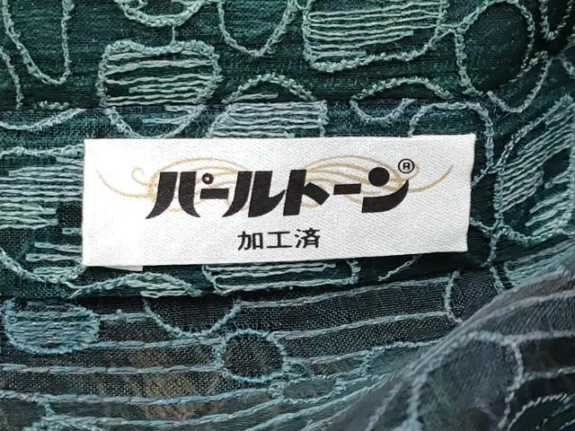 平和屋着物▽極上 オーガンジー スリーシーズン 春夏秋 塵除け 道行コート ロング丈 花間道 逸品 CYAA3071s5