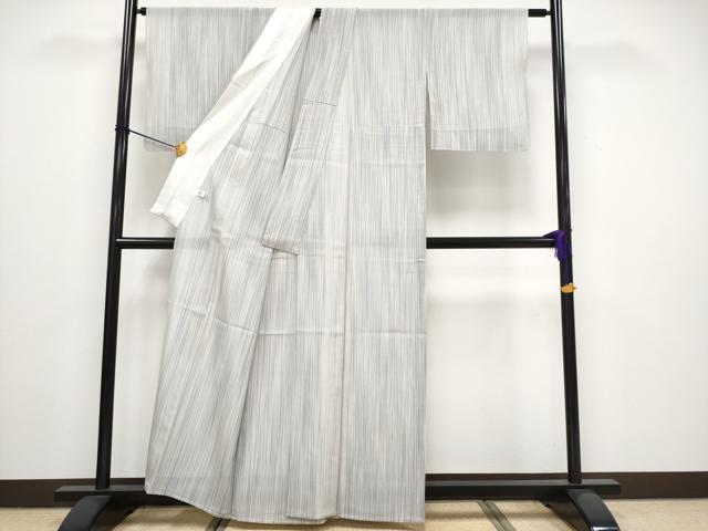 平和屋着物■極上　夏物　小紋　紗　縞　逸品　CYAA3078s5