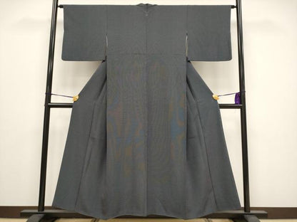 平和屋着物●極上　江戸小紋　角通し　黒地　逸品　未使用　CYAA3083s5