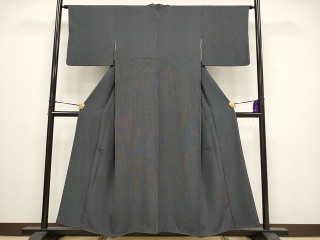 平和屋着物●極上　江戸小紋　角通し　黒地　逸品　未使用　CYAA3083s5
