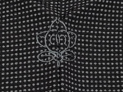 平和屋着物●極上　江戸小紋　角通し　黒地　逸品　未使用　CYAA3083s5