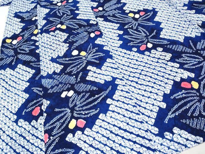 平和屋着物∴極上 夏物 浴衣 有松鳴海絞り 笹 綿 逸品 CYAA3087s5
