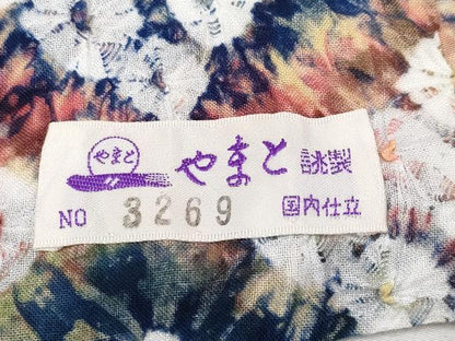 平和屋着物∴極上 夏物 浴衣 有松鳴海絞り 舞花文 やまと誂製 綿 逸品 CYAA3090s5