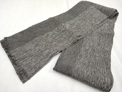 平和屋着物＊極上 夏物 男性 本場小千谷ちぢみ・兵児帯セット キングサイズ 海松色地 やまと誂製 麻 逸品 CYAA3119s5