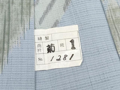 平和屋着物∴極上 夏物 撫松庵 セオアルファ 小紋・浴衣兼用 笹竹文 淡藤色地 洗える着物 逸品 未使用 CYAA3130s5