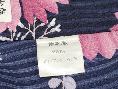 平和屋着物∴極上 夏物 撫松庵 セオアルファ 小紋・浴衣兼用 舞花文 洗える着物 逸品 未使用 CYAA3131s5