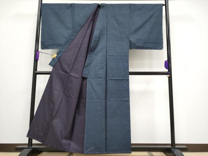 平和屋着物■極上　男性 本場大島紬 アンサンブル・長襦袢セット キングサイズ 100亀甲 総詰め 窪コマ作 証紙付き 逸品 未使用 CYAA3145s5