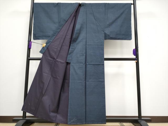 平和屋着物■極上　男性 本場大島紬 アンサンブル・長襦袢セット キングサイズ 100亀甲 総詰め 窪コマ作 証紙付き 逸品 未使用 CYAA3145s5