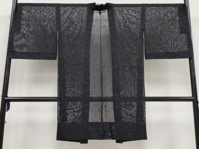 平和屋着物■極上　BANKANわものや　スリーシーズン　春夏秋　塵除け　長羽織　塵除け　草花紋紗　逸品　未使用　CYAA3149s5