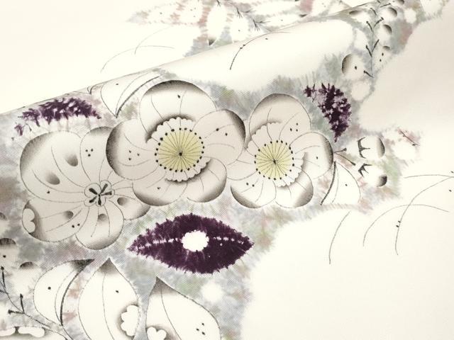平和屋着物□極上 染色作家 小倉淳史 塩瀬 九寸名古屋帯 辻が花 手描き