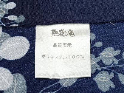 平和屋着物∴極上 夏物 撫松庵 小紋・浴衣兼用 セオアルファ 枝葉文 洗える着物 逸品 CYAA3189s5