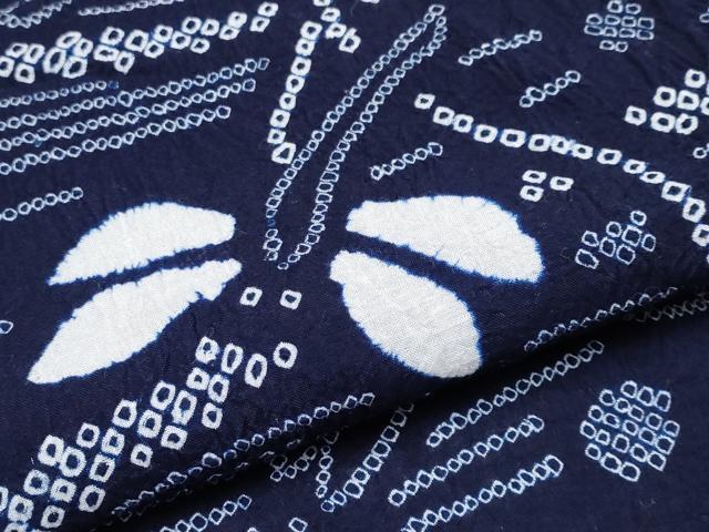 平和屋着物■極上　夏物　浴衣　有松鳴海絞り　トンボ　綿　逸品　CYAA3190s5