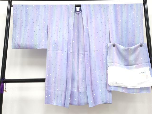 平和屋本店▽極上 スリーシーズン 春夏秋 塵除け 長羽織 恵匠染芸 水玉紋紗 暈し染め 上代39万 反端付き 逸品 CYAA3200s5
