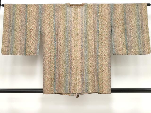 平和屋着物▽極上 スリーシーズン 春夏秋 塵除け 道行コート・ショールセット 組織 逸品 CYAA3201s5