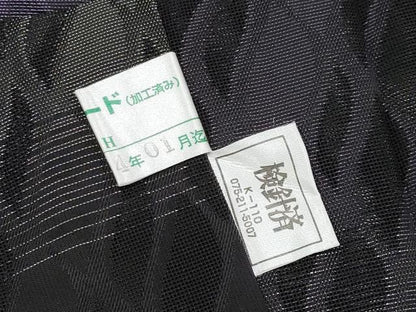 平和屋着物▽極上 スリーシーズン 春夏秋 塵除け 長羽織 紋紗 横段文 黒地 逸品 CYAA3204s5