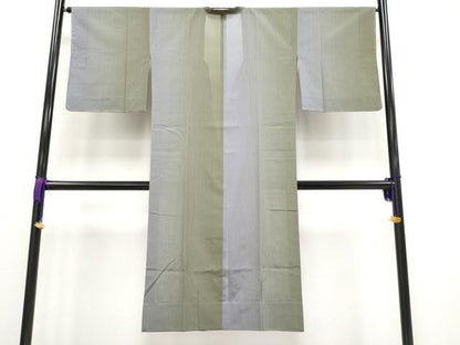 平和屋着物▽極上 スリーシーズン 春夏秋 塵除け 道行コート 雨コート ロング丈 すかし織 糀織物謹製 証紙付き 逸品 未使用 CYAA3206s5