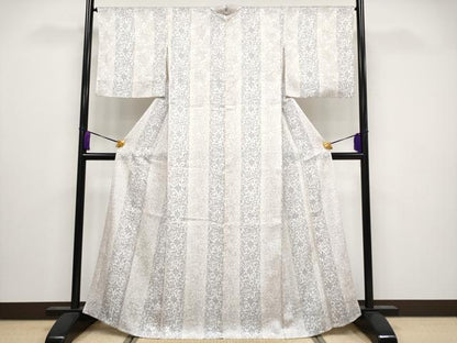 平和屋着物＊極上 夏物 小紋 花唐草紋紗 暈し染め 逸品 CYAA3221s5