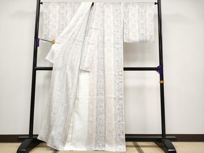 平和屋着物＊極上 夏物 小紋 花唐草紋紗 暈し染め 逸品 CYAA3221s5