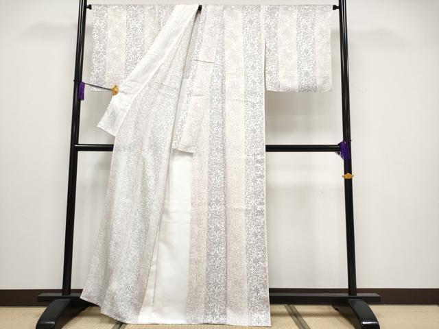 平和屋着物＊極上 夏物 小紋 花唐草紋紗 暈し染め 逸品 CYAA3221s5