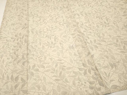 平和屋本店＊極上 夏物 本場大島紬 夏大島 枝葉木の実 浅黄色地 白新染織謹製 証紙付き 逸品 CYAA5023s6