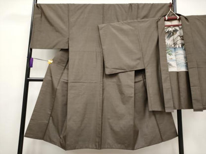 平和屋着物●極上 男性 本場大島紬 アンサンブル 亀甲柄 逸品 CYAA3226s5