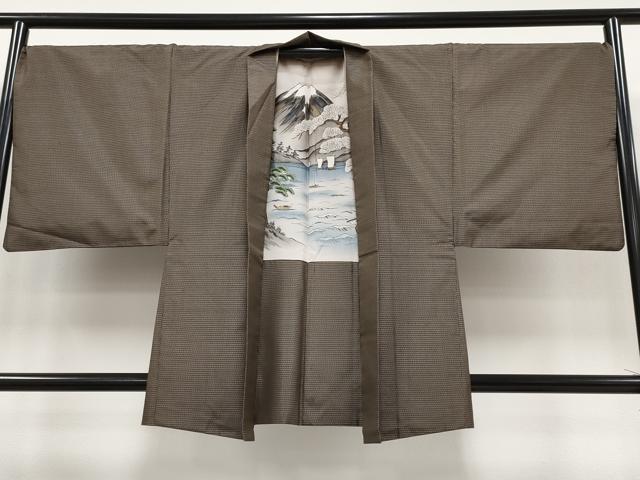 平和屋着物●極上 男性 本場大島紬 アンサンブル 亀甲柄 逸品 CYAA3226s5