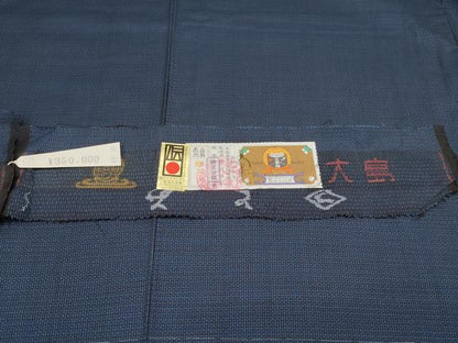 平和屋着物●極上 男性 本場大島紬 アンサンブル・長襦袢セット キングサイズ 100亀甲 常田トミ作 上代35万 証紙付 逸品 未使用 CYAA3229s5