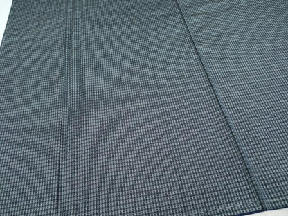 平和屋着物●極上 男性 本場大島紬 アンサンブル・長襦袢セット キングサイズ 格子柄 逸品 未使用 CYAA3230s5