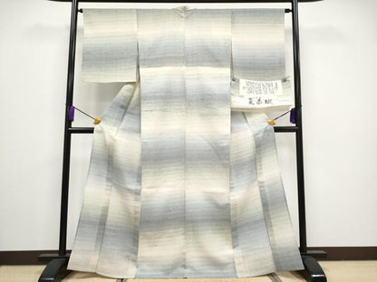 平和屋本店＊極上 夏物 夏赤城 手座繰り 根啓織物謹製 証紙付き 逸品 CYAA3235s5