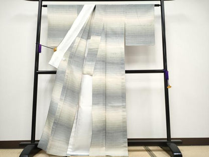 平和屋本店＊極上 夏物 夏赤城 手座繰り 根啓織物謹製 証紙付き 逸品 CYAA3235s5