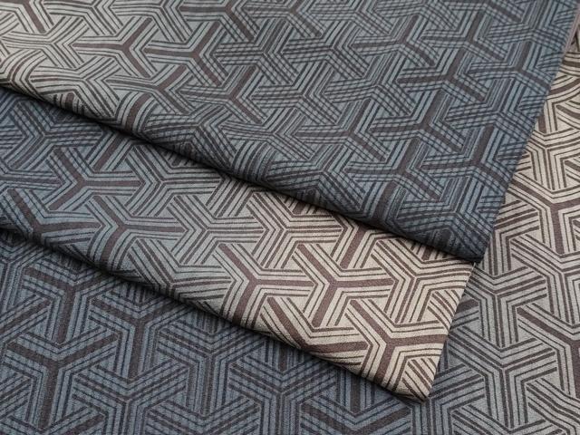 平和屋着物●極上　小紋　毘沙門亀甲　暈し染め　逸品　CYAA3246s5