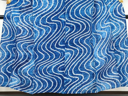 平和屋着物∴極上 夏物 浴衣 有松鳴海絞り 流水文 綿 逸品 未使用 CYAA3249s5