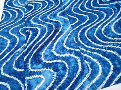 平和屋着物∴極上 夏物 浴衣 有松鳴海絞り 流水文 綿 逸品 未使用 CYAA3249s5