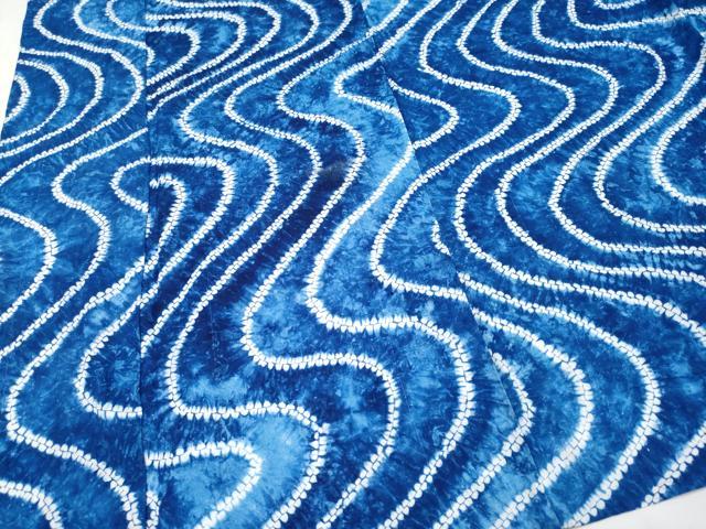 平和屋着物∴極上 夏物 浴衣 有松鳴海絞り 流水文 綿 逸品 未使用 CYAA3249s5
