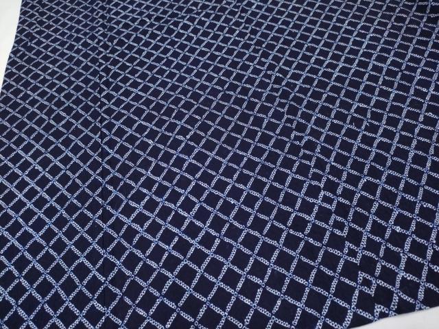 平和屋着物∴極上 夏物 浴衣 有松鳴海絞り 菱繋ぎ 綿 逸品 未使用 CYAA3254s5